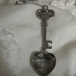 Silver Heart Key spoon